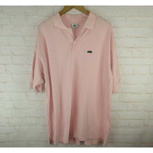 Lacoste Men's size XXL Pink Polo Short Sleeve Soli